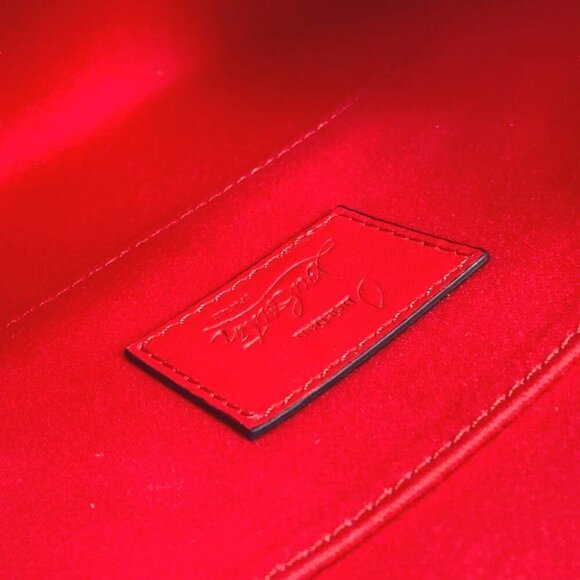 Christian Louboutin 1185073 Logo with heart charm bag pouch Clutch bag - Picture 9 of 15